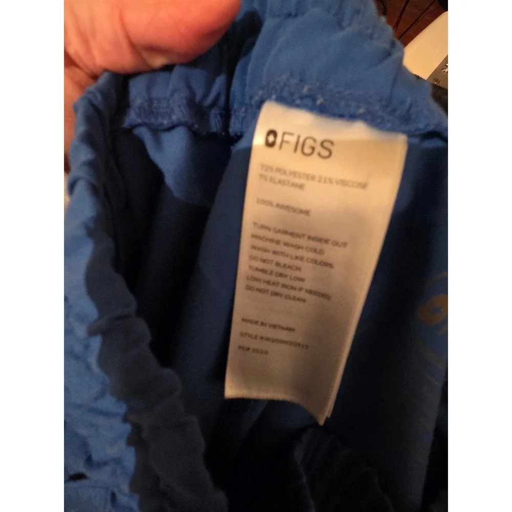 FIGS Technical Collection Blue‎ Cargo Scrub Pants Women's M/T
